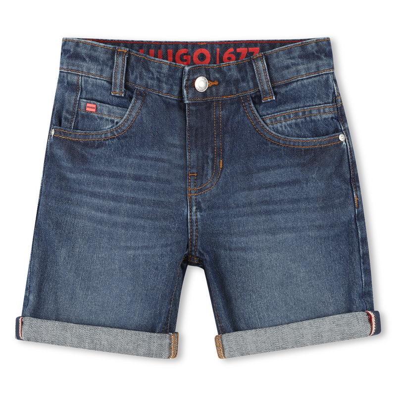 5-pocket denim Bermuda shorts HUGO 
                    BOY