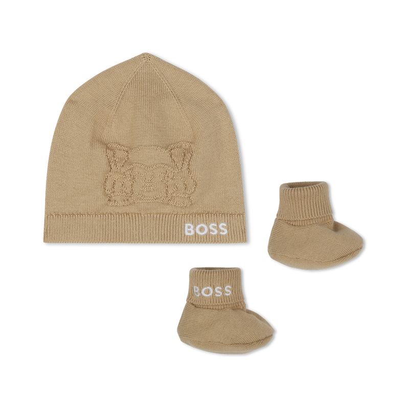 Hat and booties matching set BOSS 
                    UNISEX