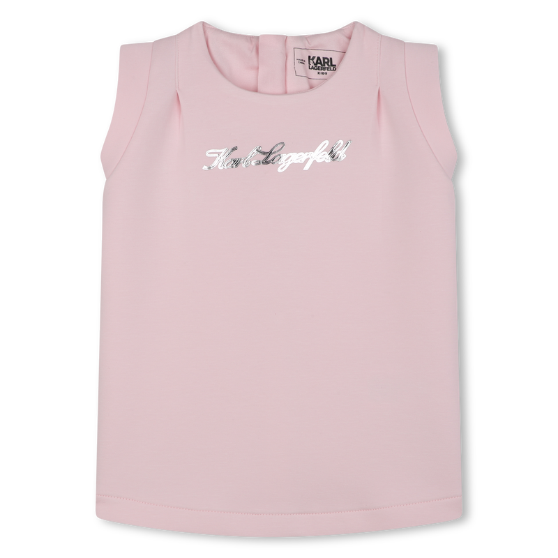 Short Cotton-Rich Dress KARL LAGERFELD KIDS 
                    GIRL