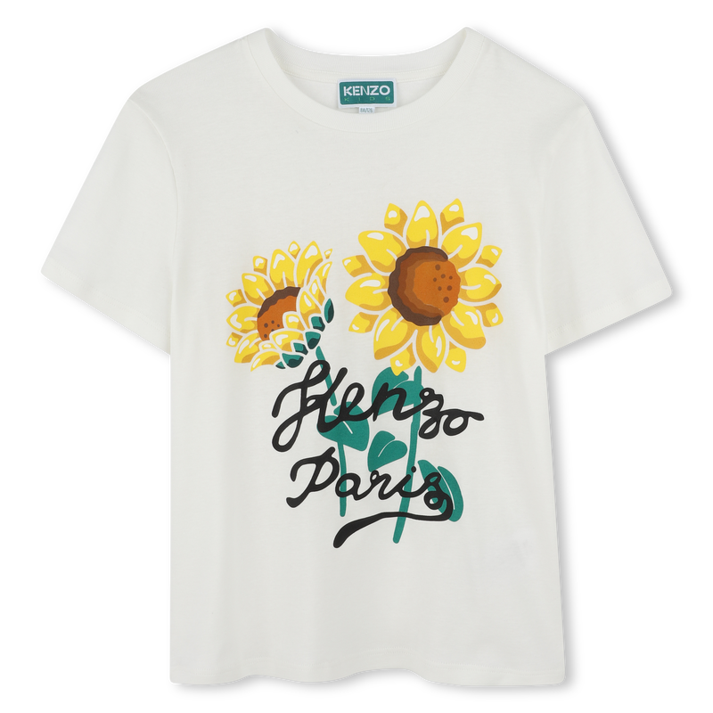 T-shirt with sunflower print KENZO KIDS 
                    UNISEX