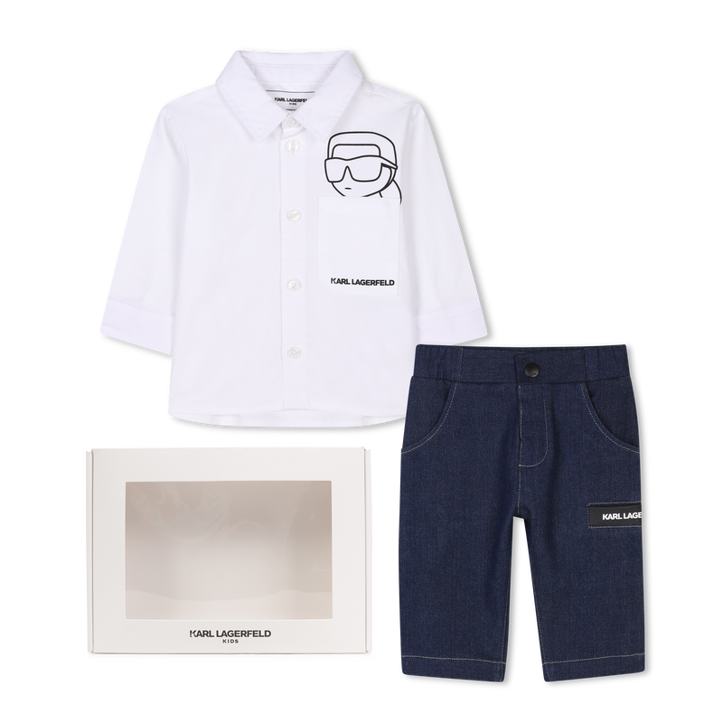 Shirt and trousers set KARL LAGERFELD KIDS 
                    BOY