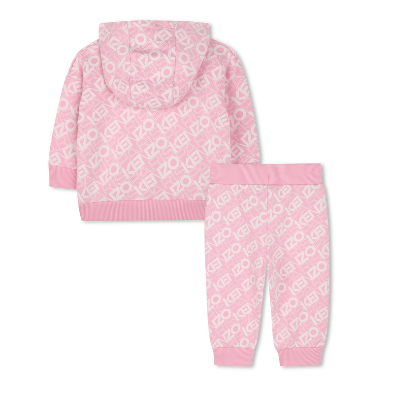 Fleece cardigan and trousers KENZO KIDS 
                    GIRL