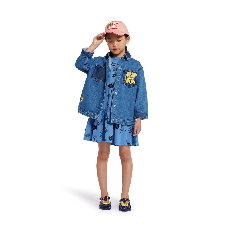Patch cotton baseball cap KENZO KIDS 
                    GIRL