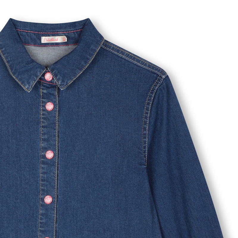 Denim Shirt-Collar Dress BILLIEBLUSH 
                    GIRL