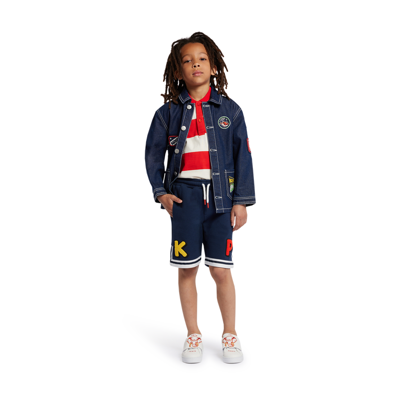 Patched jean jacket KENZO KIDS 
                    BOY