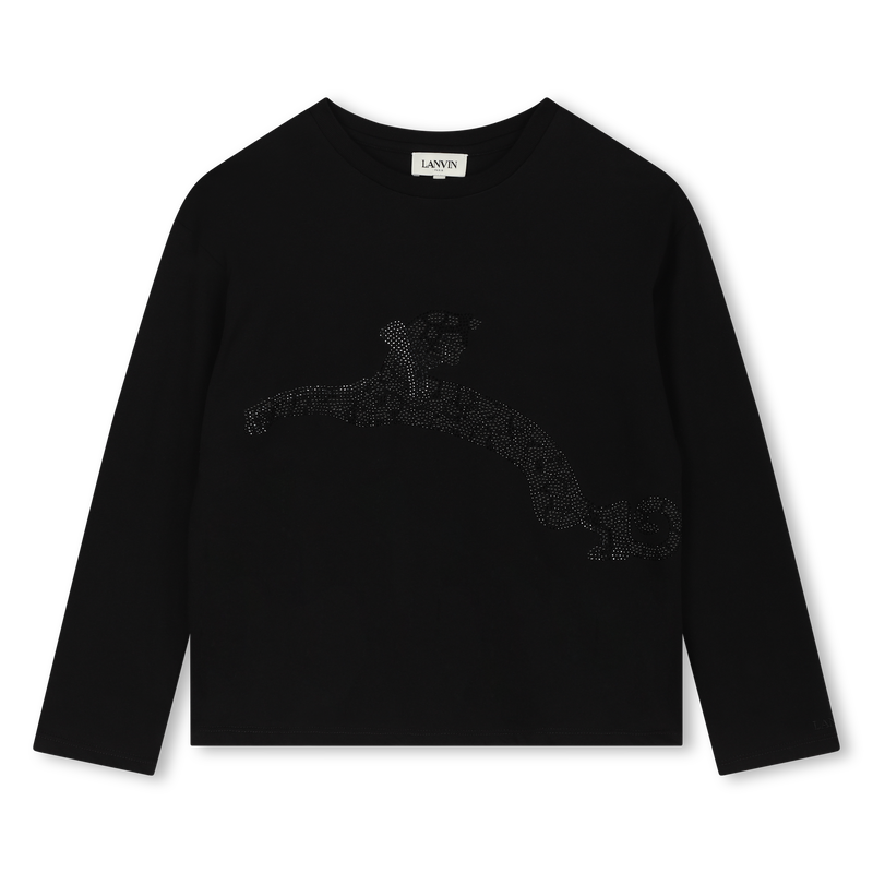 Diamanté Motif T-Shirt LANVIN 
                    GIRL