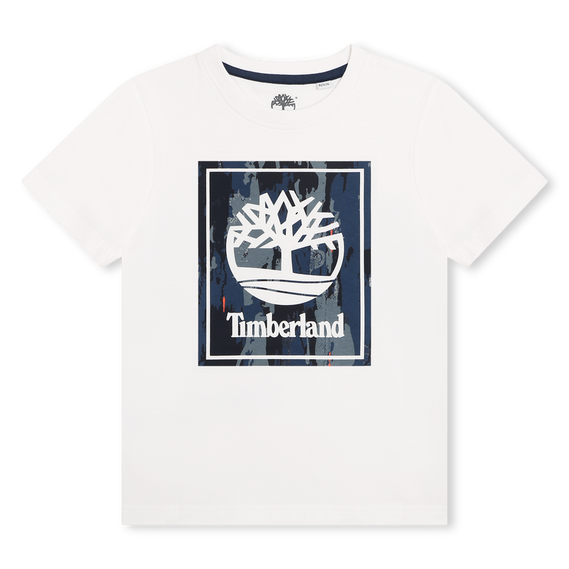 Short-Sleeved Cotton T-Shirt TIMBERLAND 
                    BOY