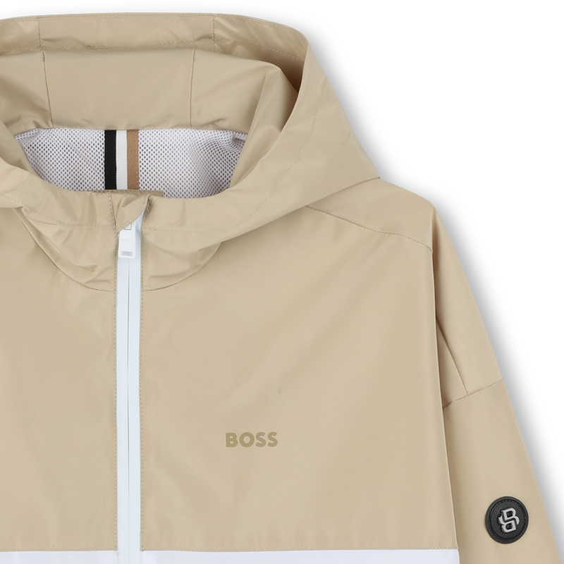 Two-tone hooded windbreaker BOSS 
                    BOY