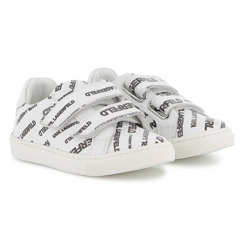 Leather Velcro sneakers KARL LAGERFELD KIDS 
                    UNISEX