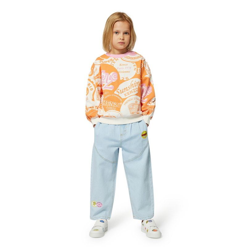 Elasticated waist jeans KENZO KIDS 
                    GIRL