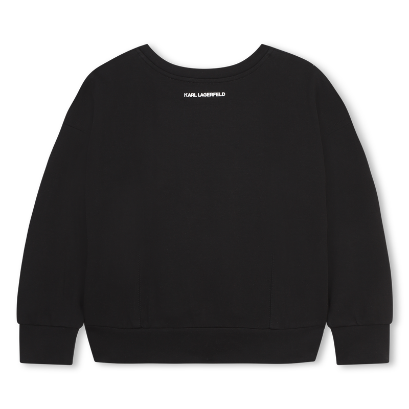 Karl-And-Choupette Graphic Sweatshirt KARL LAGERFELD KIDS 
                    GIRL