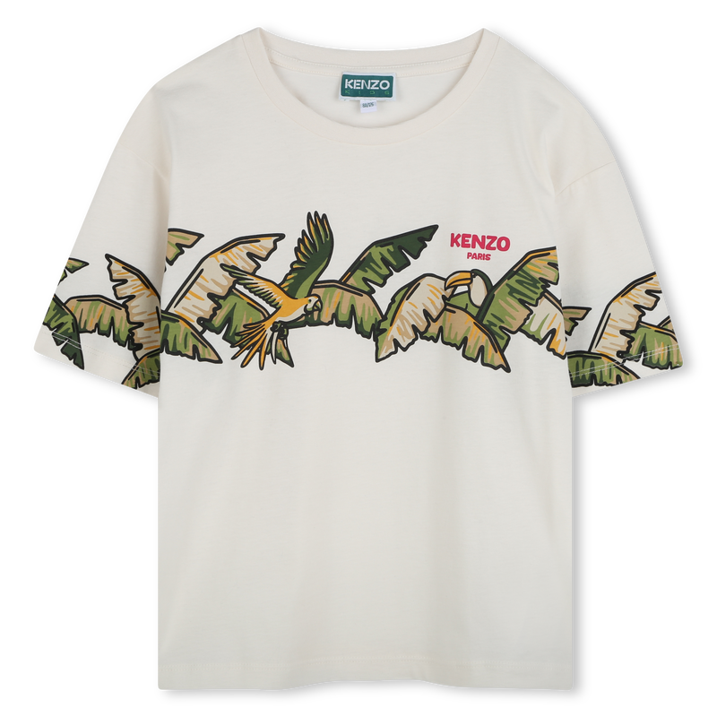 Short-sleeved cotton T-shirt KENZO KIDS 
                    GIRL