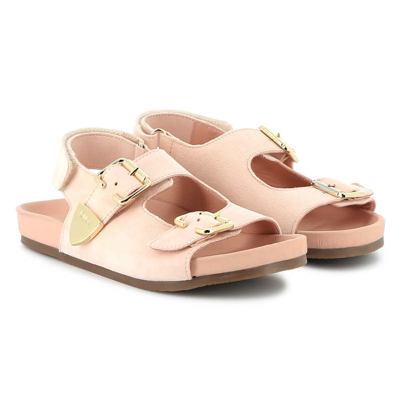 Buckled leather sandals CHLOE 
                    GIRL