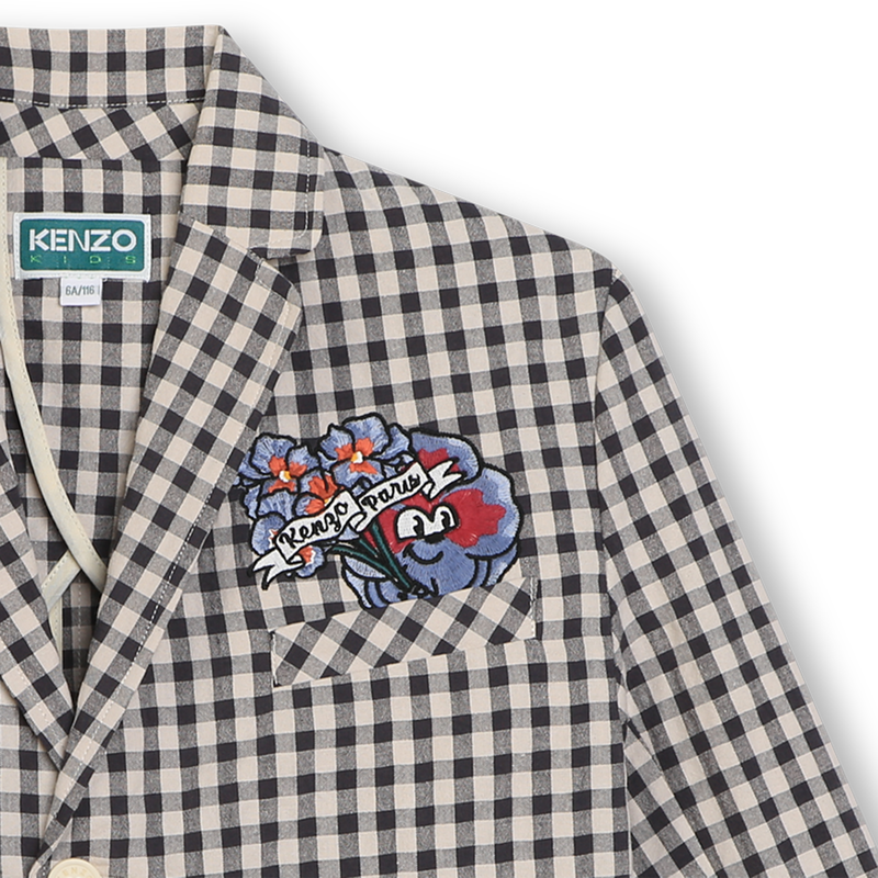 Checked suit jacket KENZO KIDS 
                    BOY