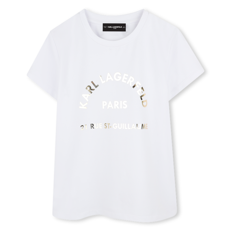 Short-sleeved T-shirt KARL LAGERFELD KIDS 
                    GIRL
