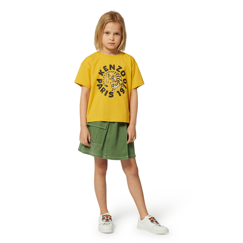 Short-sleeved cotton T-shirt KENZO KIDS 
                    GIRL