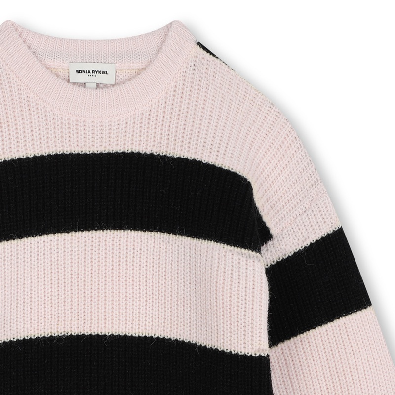 Two-Tone Striped Sweater SONIA RYKIEL 
                    GIRL