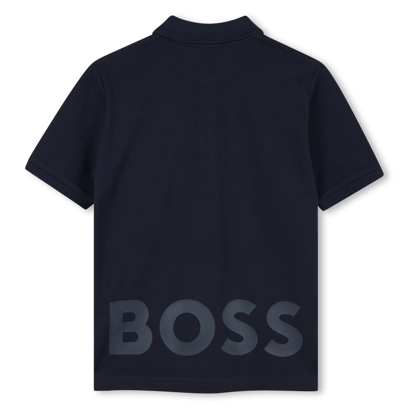Cotton polo shirt with logo BOSS 
                    BOY