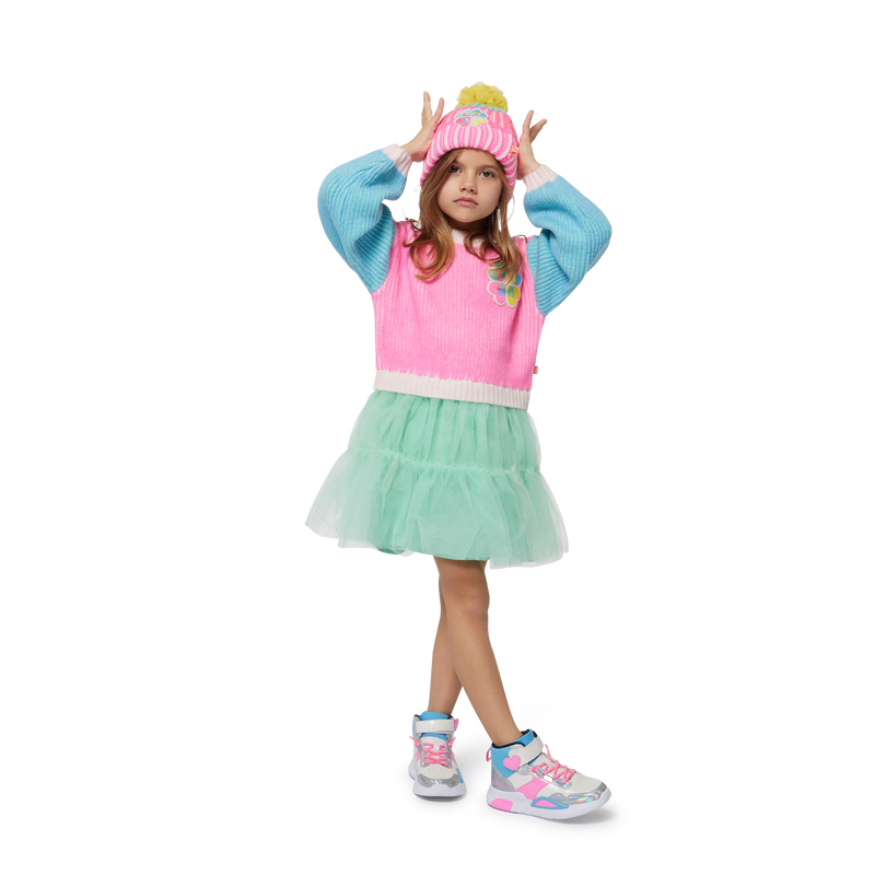 Mixed Material Dress BILLIEBLUSH 
                    GIRL