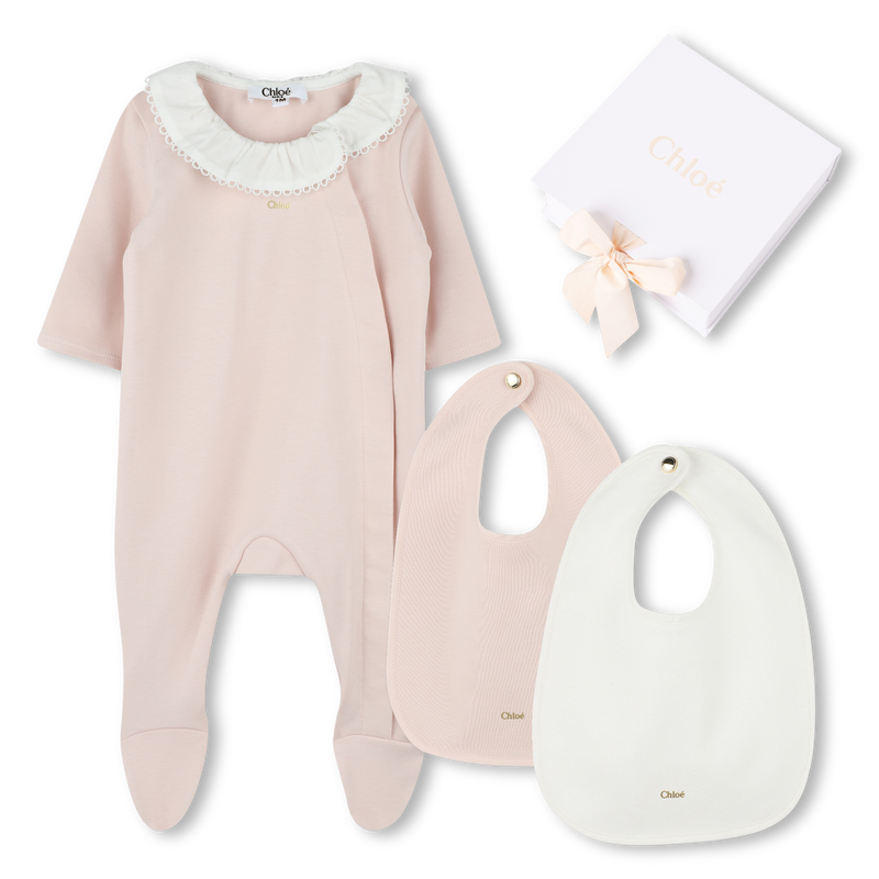 2 cotton bibs and pajamas CHLOE 
                    GIRL