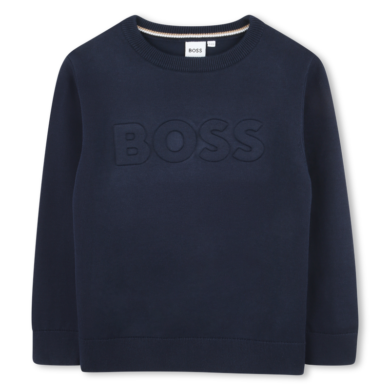 Cotton Knitted Sweater BOSS 
                    BOY