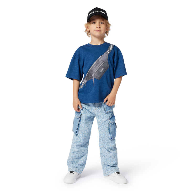 T-shirt with bag print THE MARC JACOBS 
                    BOY