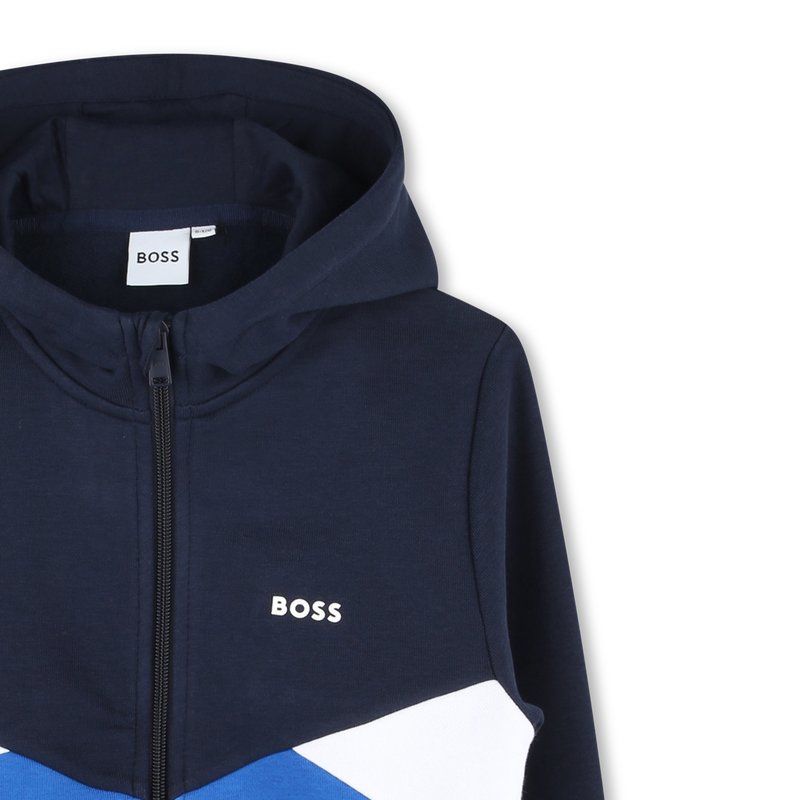 Hooded Zip-Up Cardigan BOSS 
                    BOY