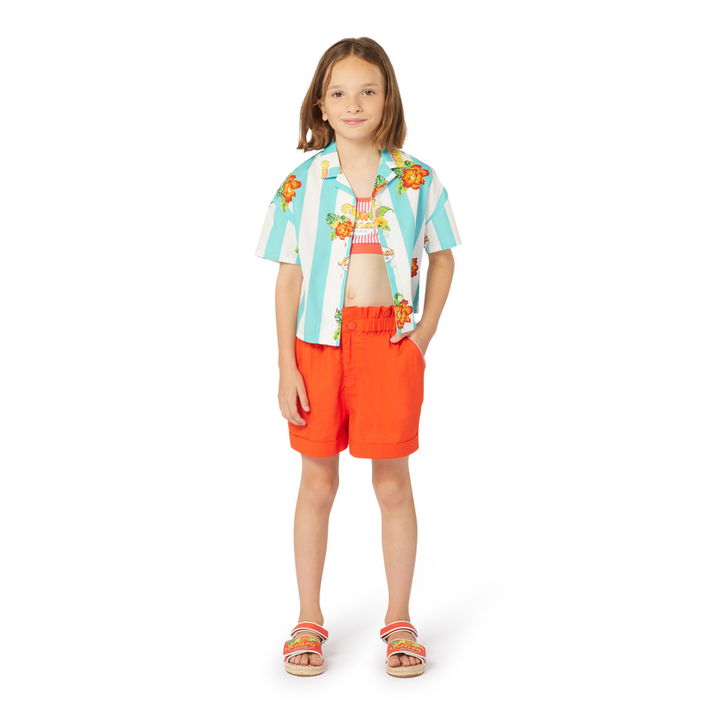 Printed cotton shirt KENZO KIDS 
                    GIRL