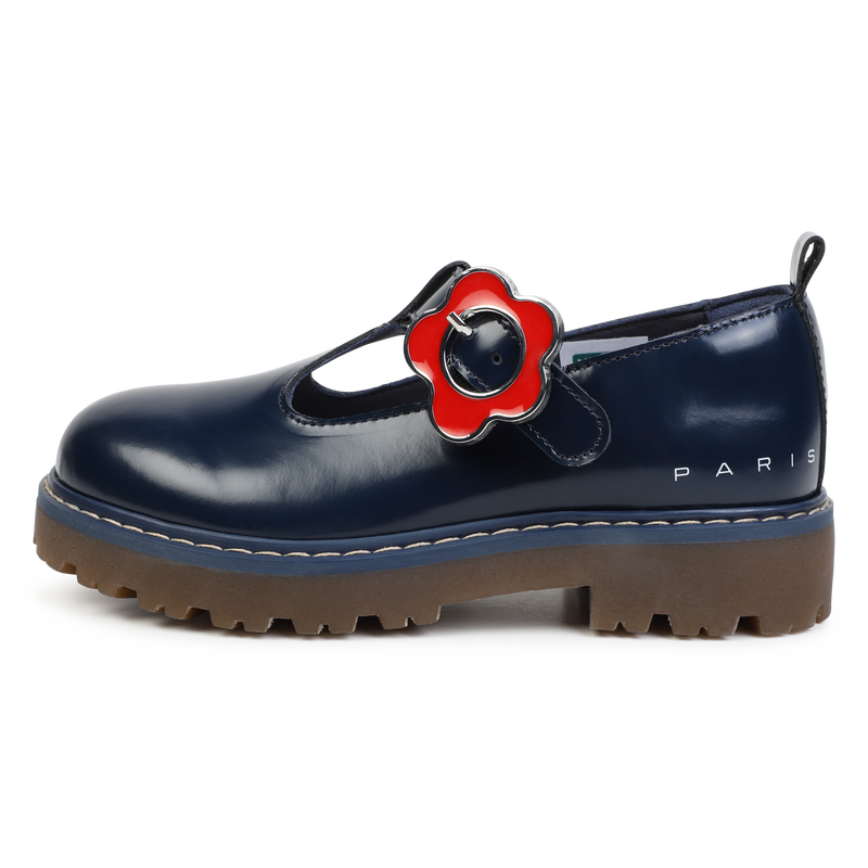 Buckled Leather Mary-Janes KENZO KIDS 
                    GIRL