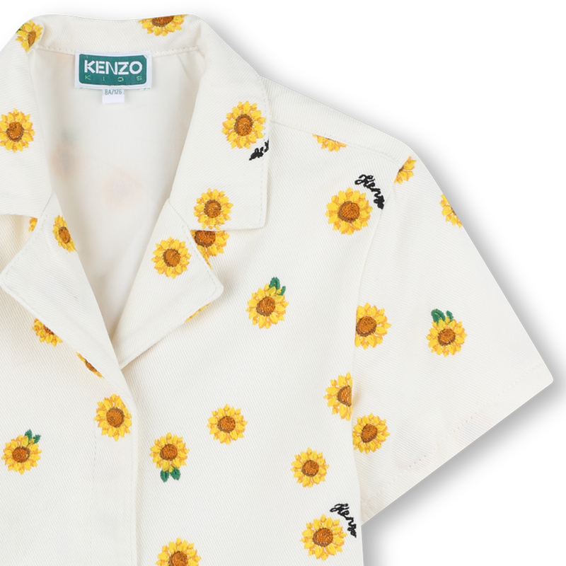 Cotton shorts romper KENZO KIDS 
                    GIRL