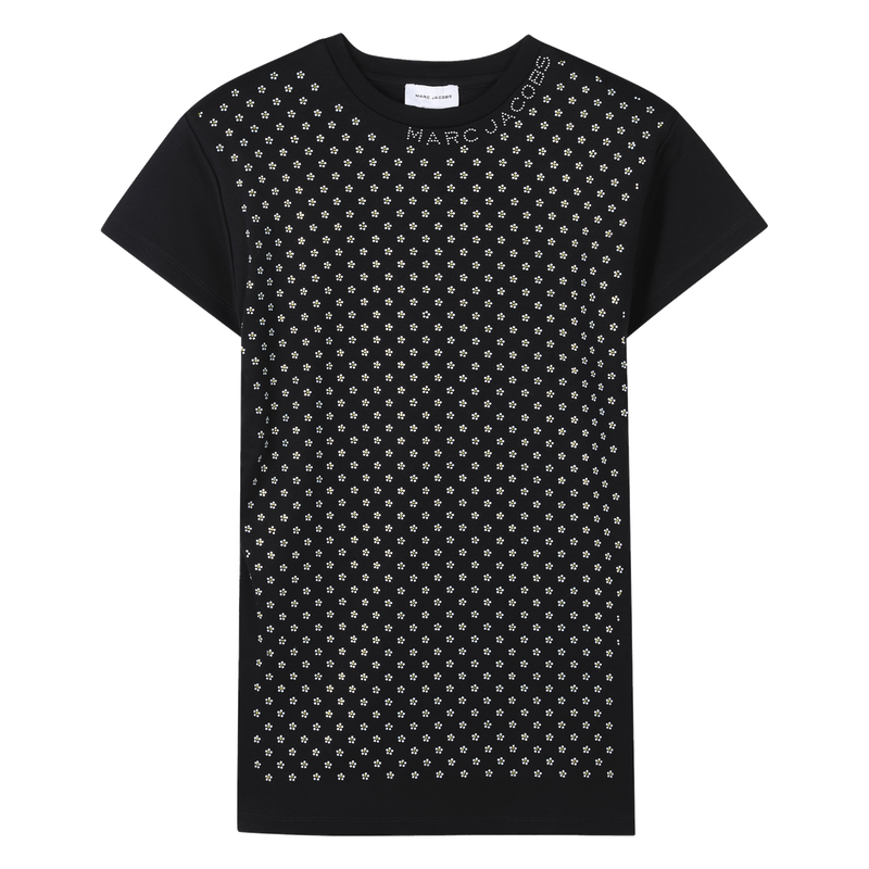 Short-sleeved diamanté dress THE MARC JACOBS 
                    GIRL
