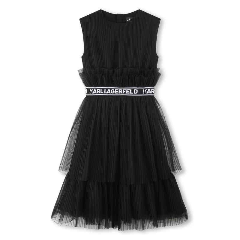 Pleated Formal Dress KARL LAGERFELD KIDS 
                    GIRL