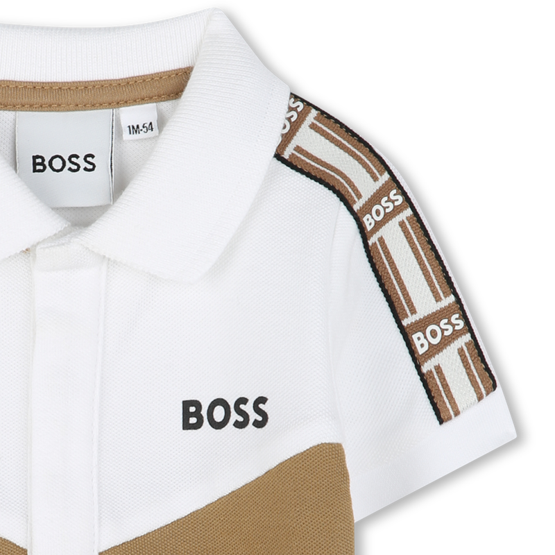 Polo shirt with sleeve trim BOSS 
                    BOY