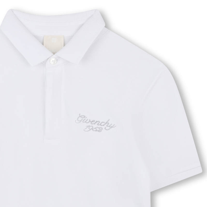 Short-sleeved cotton polo GIVENCHY 
                    BOY