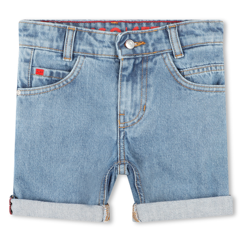 5-pocket denim Bermuda shorts HUGO 
                    BOY