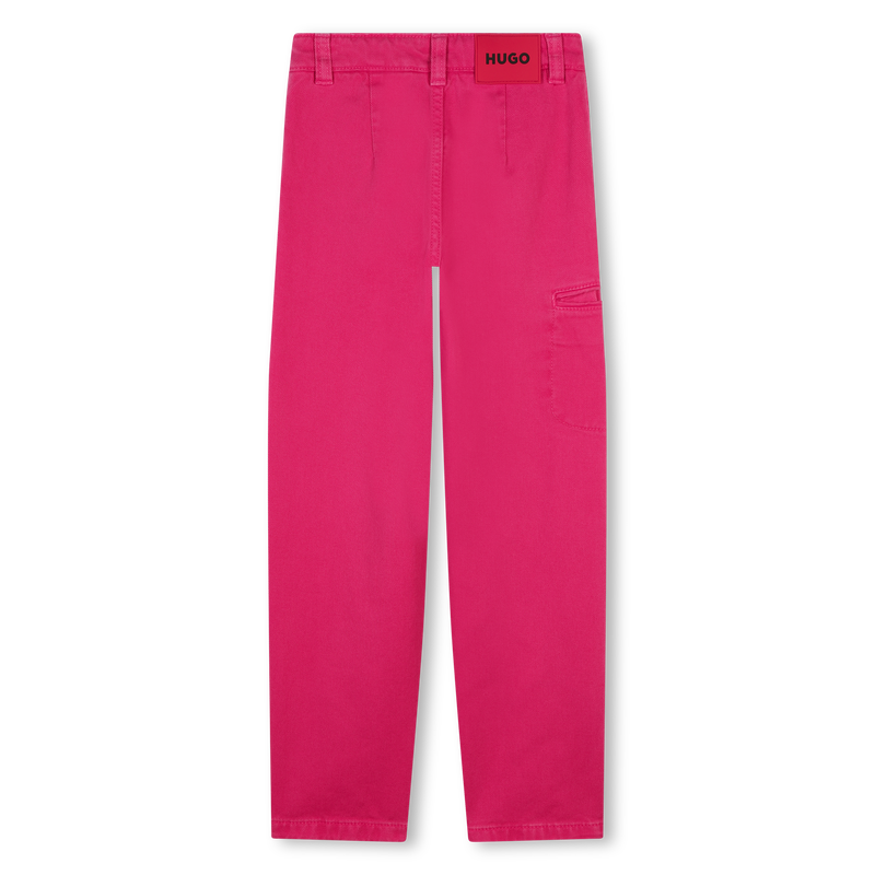 Faded Cotton Trousers HUGO 
                    GIRL