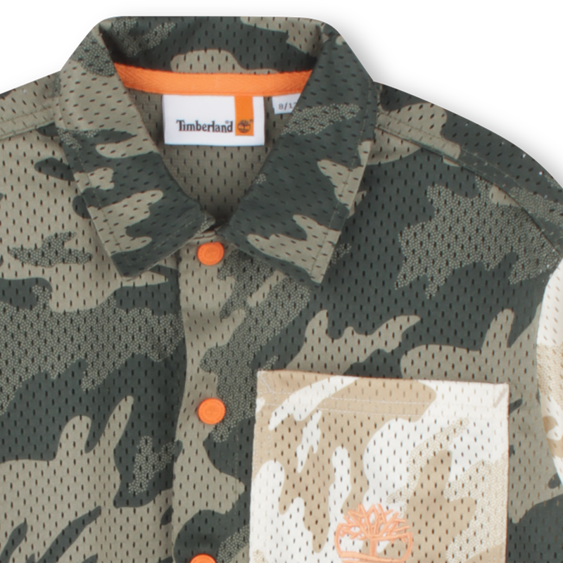 Printed press-stud shirt TIMBERLAND 
                    BOY