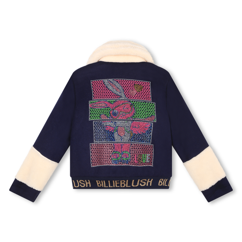 Wool graphic-back jacket BILLIEBLUSH 
                    GIRL