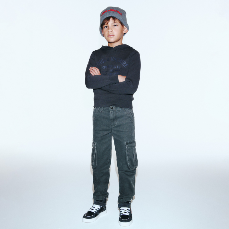Hooded Knit Sweater ZADIG & VOLTAIRE 
                    BOY