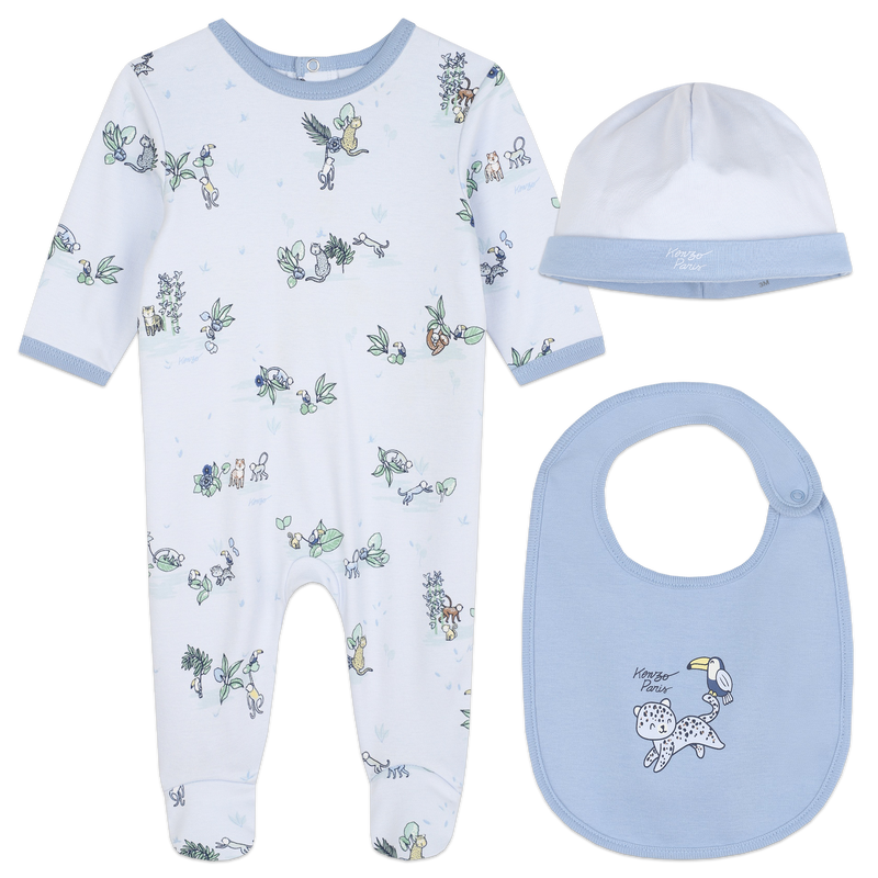 Pajamas, Bib & Hat KENZO KIDS 
                    BOY
