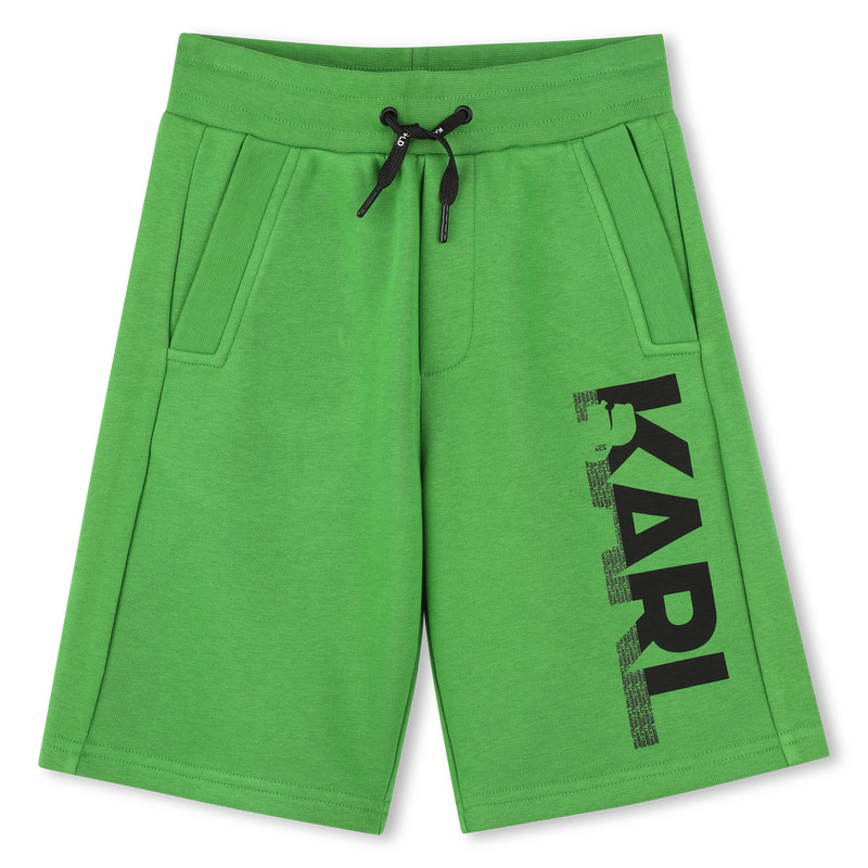Elasticated cotton Bermudas KARL LAGERFELD KIDS 
                    BOY