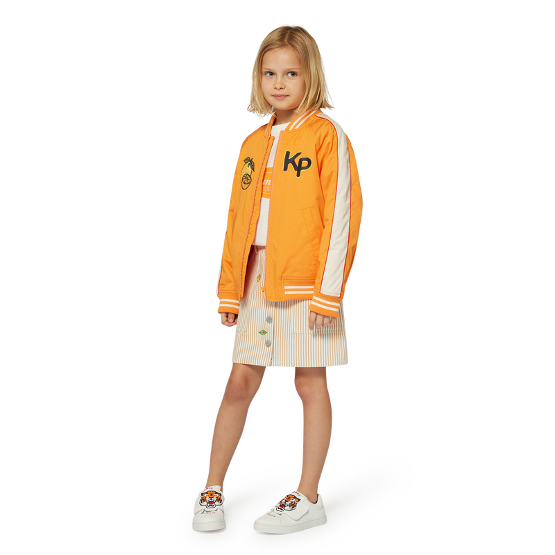 Patched cotton skirt KENZO KIDS 
                    GIRL