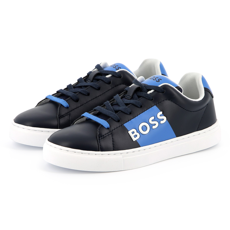 Lace-up leather sneakers BOSS 
                    BOY
