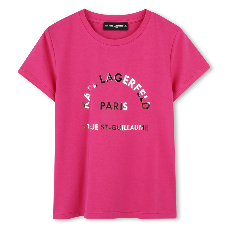 Short-sleeved T-shirt KARL LAGERFELD KIDS 
                    GIRL