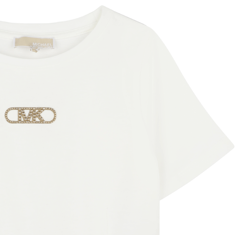Short-sleeved cotton T-shirt MICHAEL KORS 
                    GIRL