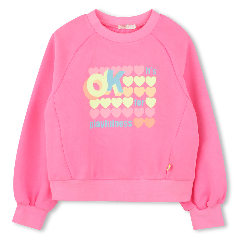 Dyed fleece sweatshirt BILLIEBLUSH 
                    GIRL