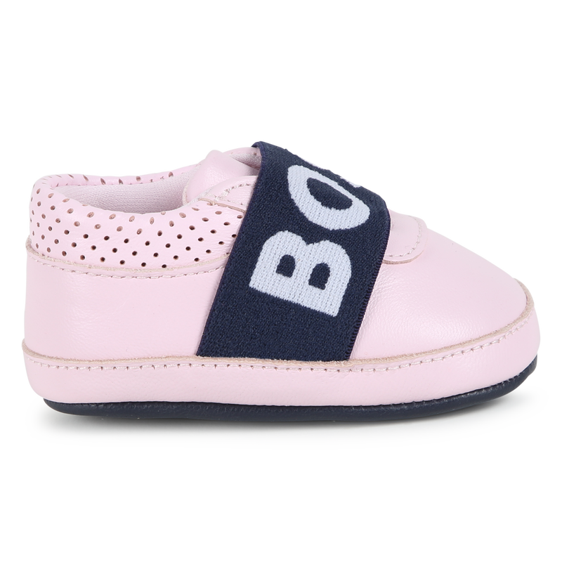 Elasticated Leather Slippers BOSS 
                    GIRL