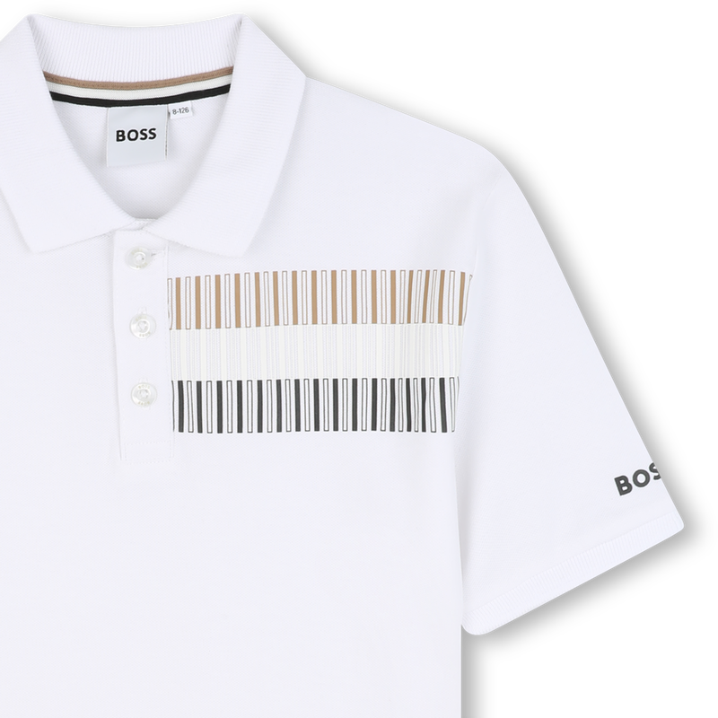 Straight polo with stripes BOSS 
                    BOY