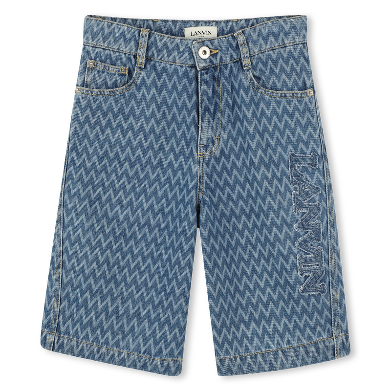Long denim shorts LANVIN 
                    BOY