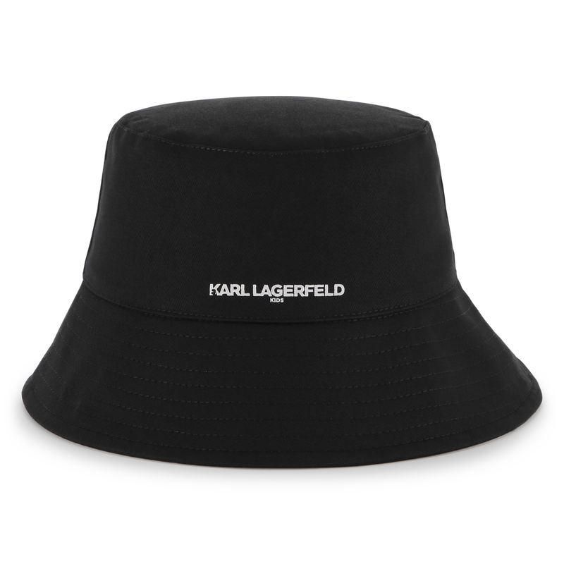Wide-brimmed cotton bucket hat KARL LAGERFELD KIDS 
                    GIRL